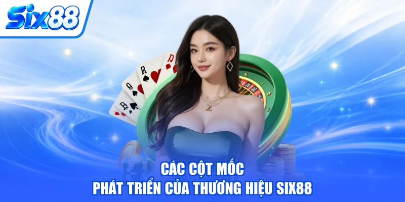 Các cột mốc phát triển của thương hiệu SIX88 Các cột mốc phát triển của thương hiệu SIX88