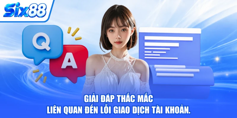 Giải đáp thắc mắc liên quan đến lỗi giao dịch tài khoản