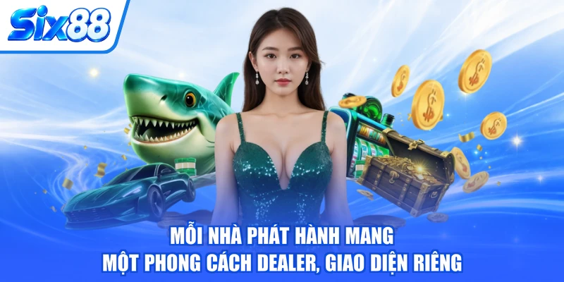 Mỗi nhà phát hành mang một phong cách dealer, giao diện riêng